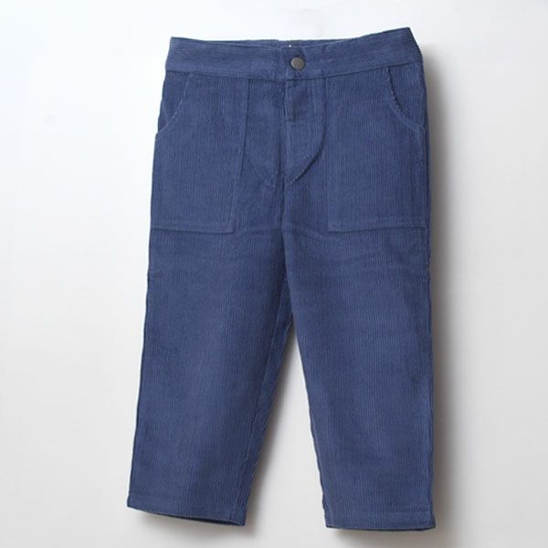 オーガニックコットン キッズ シンプル コーデュロイパンツ