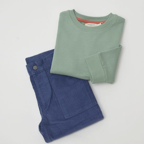 オーガニックコットン キッズ シンプル コーデュロイパンツ