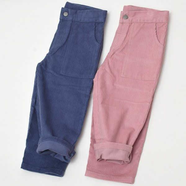 オーガニックコットン キッズ シンプル コーデュロイパンツ