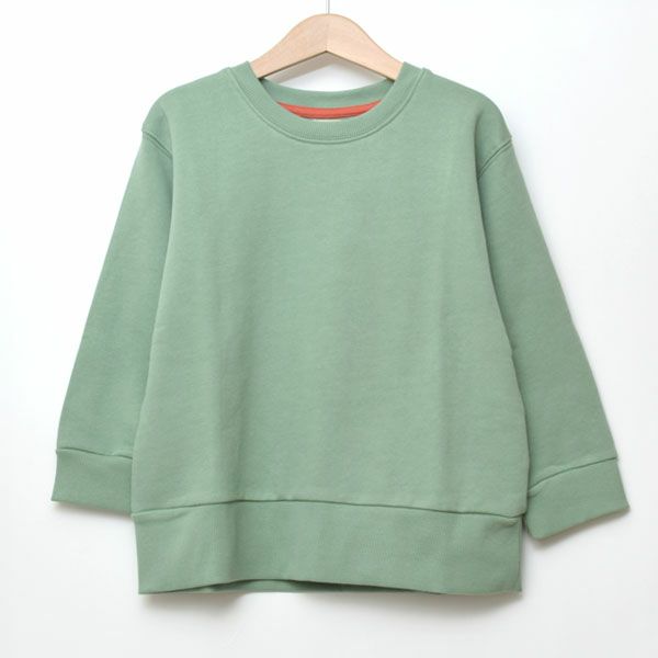 オーガニックコットン キッズ 裏起毛スウェットシャツ