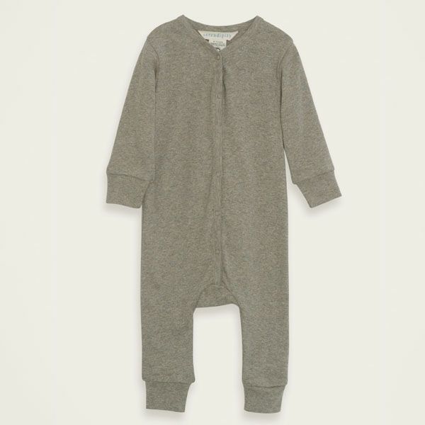 オーガニックコットン ベビー フライスカバーオール