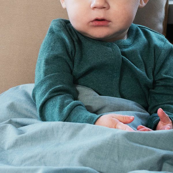 オーガニックコットン ベビー フライスカバーオール