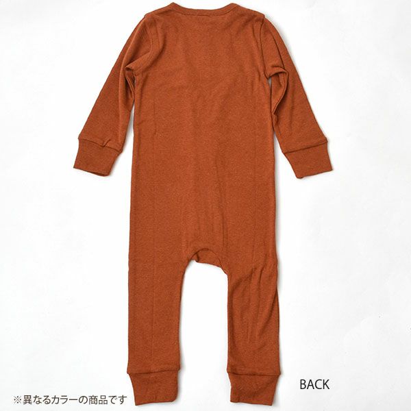 オーガニックコットン ベビー フライスカバーオール