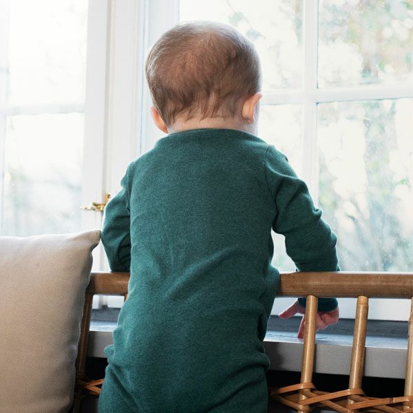 オーガニックコットン ベビー フライスカバーオール