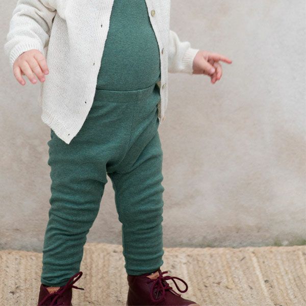 オーガニックコットン ベビー フライスレギンス