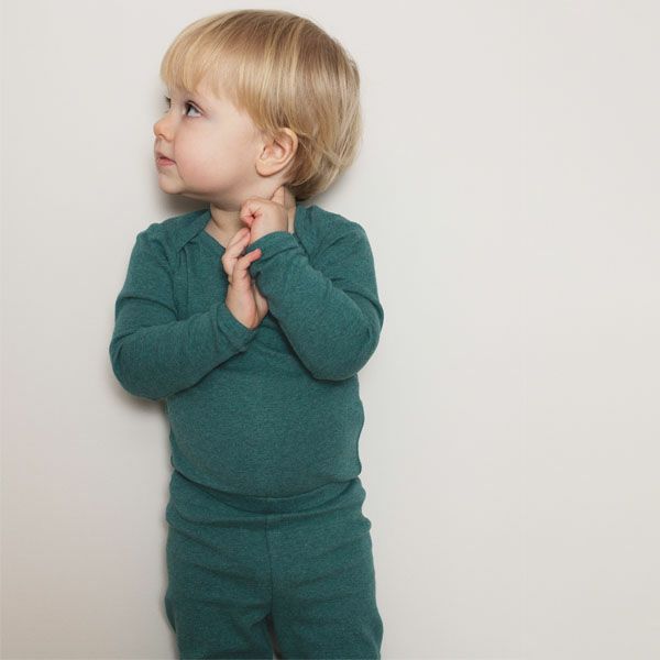 オーガニックコットン ベビー フライスレギンス