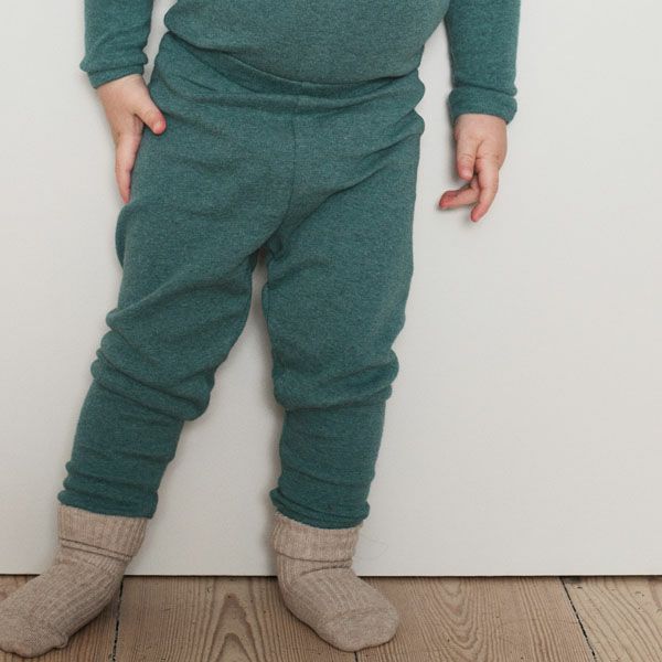 オーガニックコットン ベビー フライスレギンス