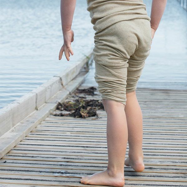 オーガニックコットン キッズフライスレギンス