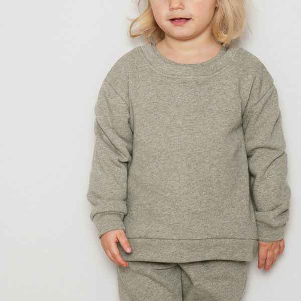 オーガニックコットン キッズ 裏起毛 スウェットシャツ