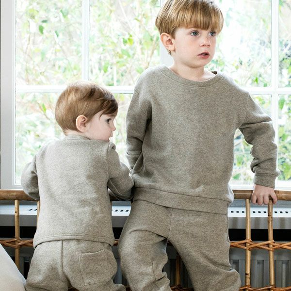 オーガニックコットン キッズ 裏起毛 スウェットパンツ