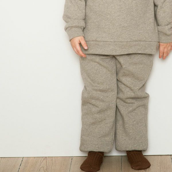 オーガニックコットン キッズ 裏起毛 スウェットパンツ