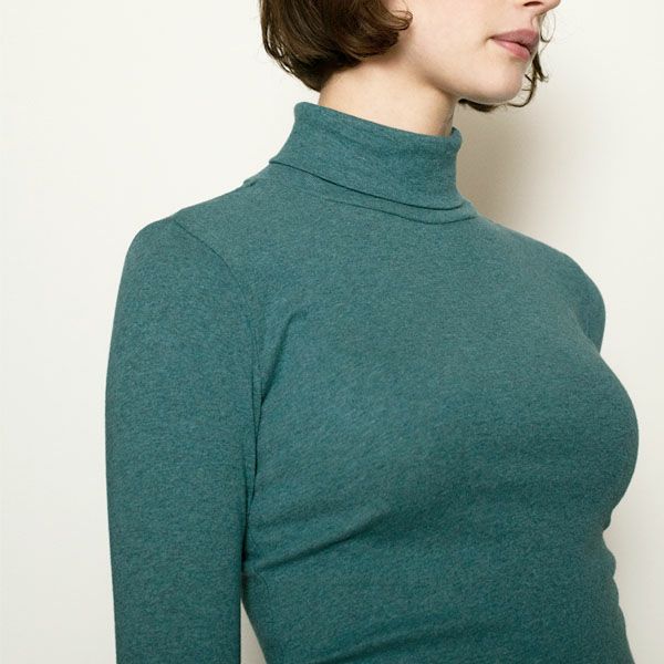 オーガニックコットン フライスタートルネック
