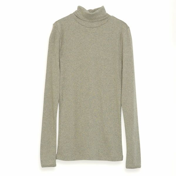 オーガニックコットン フライスタートルネック