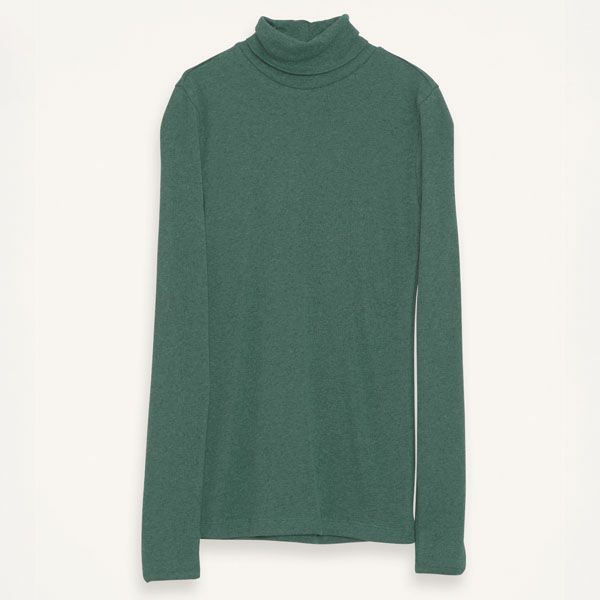 オーガニックコットン フライスタートルネック