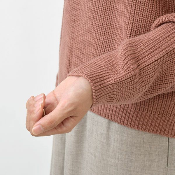 オーガニックコットン ブリオッシュニットセーター