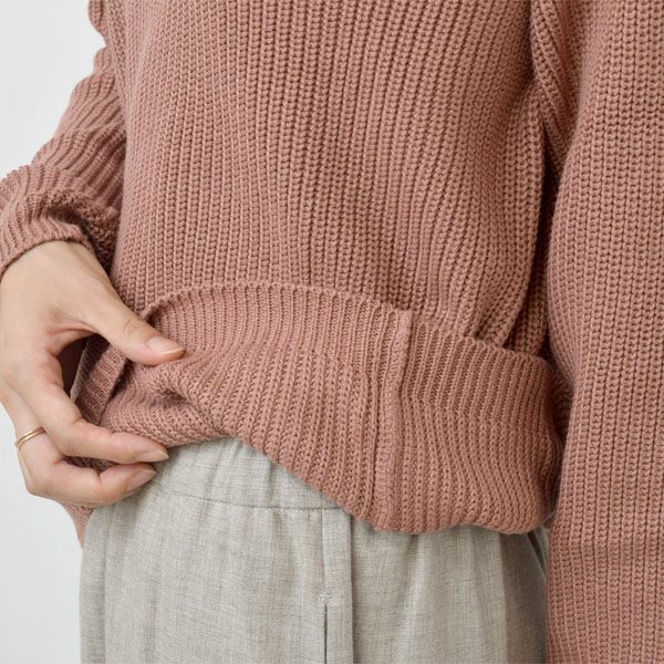 オーガニックコットン ブリオッシュニットセーター