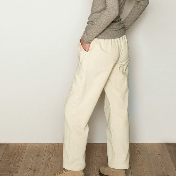 オーガニックコットン コーデュロイ ストレートパンツ