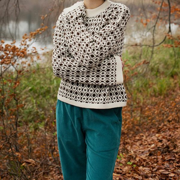 オーガニックコットン コーデュロイ ストレートパンツ