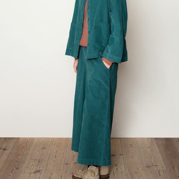 オーガニックコットン コーデュロイ キュロットパンツ