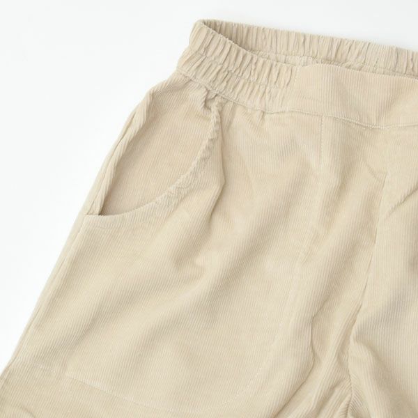 オーガニックコットン コーデュロイ キュロットパンツ