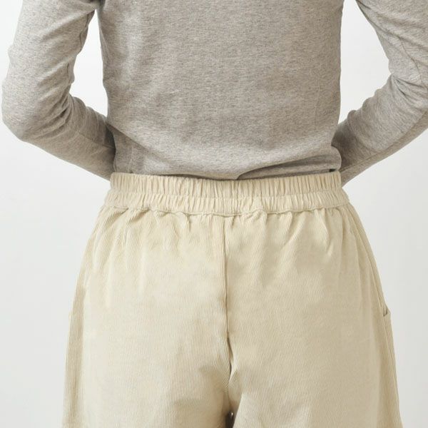 オーガニックコットン コーデュロイ キュロットパンツ