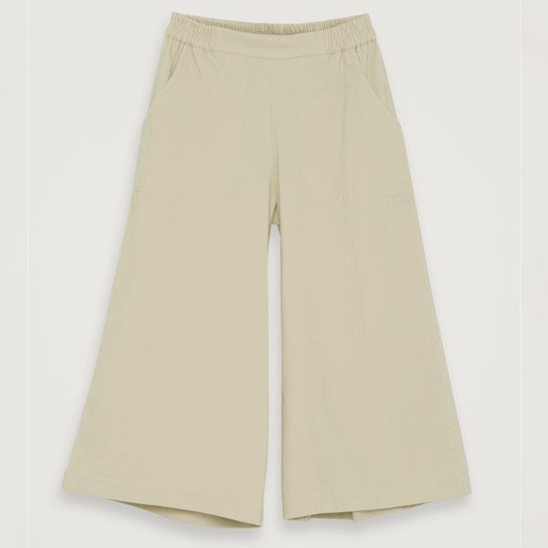 オーガニックコットン コーデュロイ キュロットパンツ