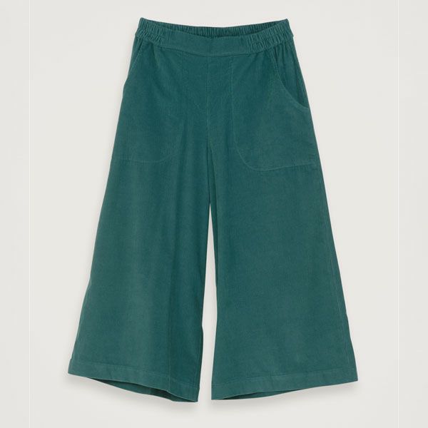 オーガニックコットン コーデュロイ キュロットパンツ