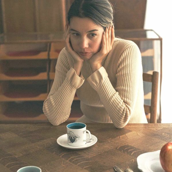 オーガニックコットン エアリー リブ フリルトップス