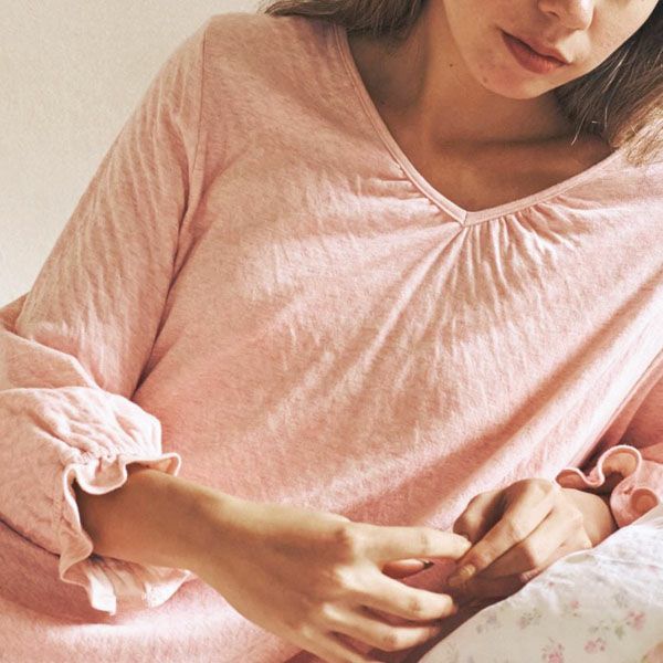 オーガニックコットン カラーリリー フリルワンピース