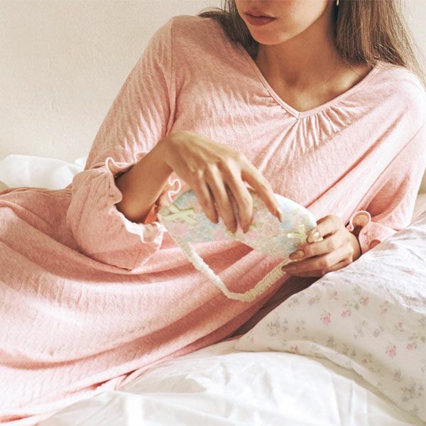 オーガニックコットン カラーリリー フリルワンピース