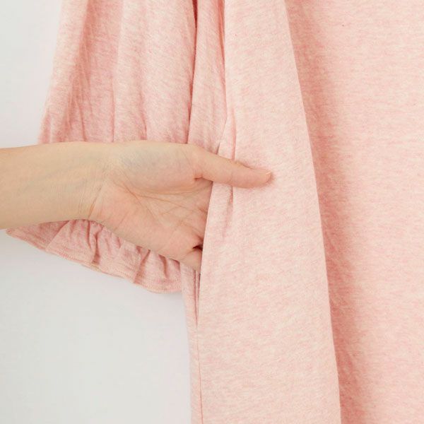 オーガニックコットン カラーリリー フリルワンピース