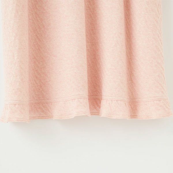 オーガニックコットン カラーリリー フリルワンピース