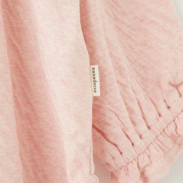 オーガニックコットン カラーリリー フリルトップス