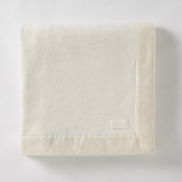 オーガニックコットン＆シルクWフェイス綿毛布 (140×200)