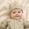 オーガニックコットン ベビー リブ ビーニー