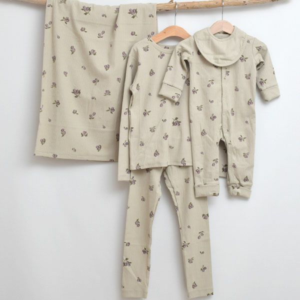 オーガニックコットン リブ ブランケット