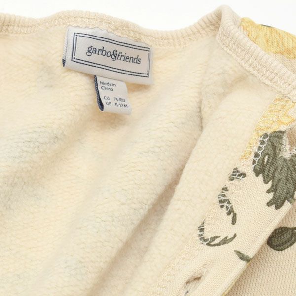 オーガニックコットン ベビー 裏起毛 スウェット カバーオールPrint