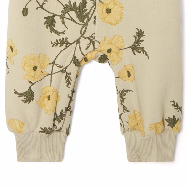 オーガニックコットン ベビー 裏起毛 スウェット カバーオールPrint