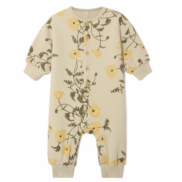 オーガニックコットン ベビー 裏起毛 スウェット カバーオールPrint