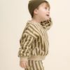 オーガニックコットン ベビー 裏起毛 スウェットシャツ Stripe