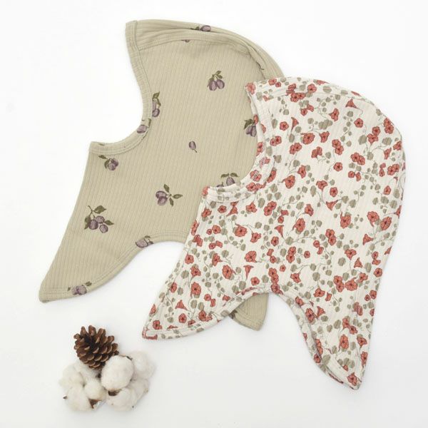 オーガニックコットン キッズ リブバラクラバ