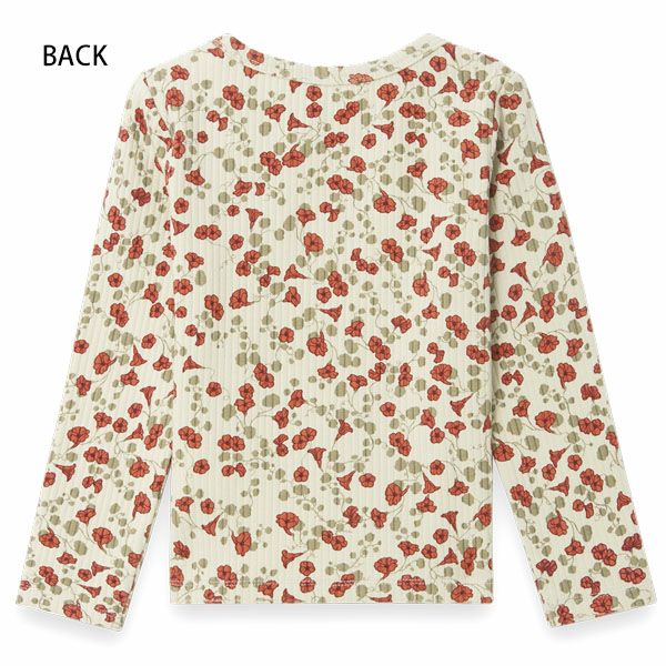 オーガニックコットン キッズ リブロングスリーブTシャツ