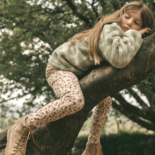 オーガニックコットン キッズ リブレギンス