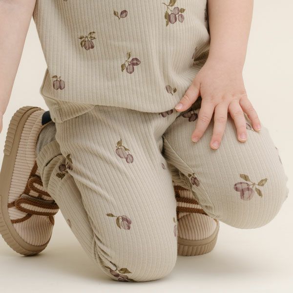 オーガニックコットン キッズ リブレギンス