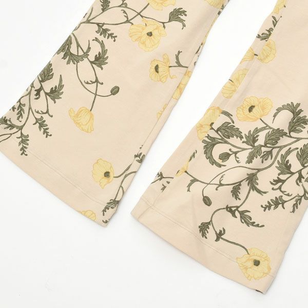 オーガニックコットン キッズ ジャージーキックフレアレギンス