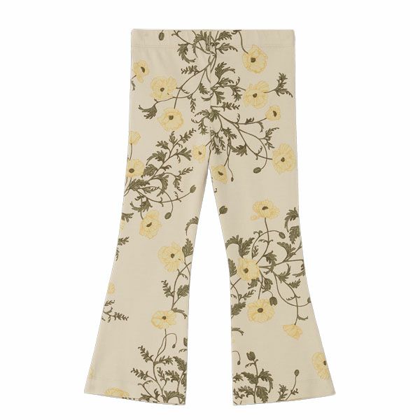 オーガニックコットン キッズ ジャージーキックフレアレギンス