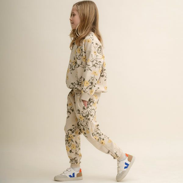 オーガニックコットン キッズ 裏起毛 スウェットパンツ Print