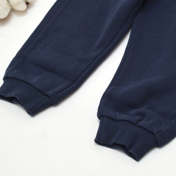 オーガニックコットン キッズ 裏起毛 スウェットパンツ Embroidery