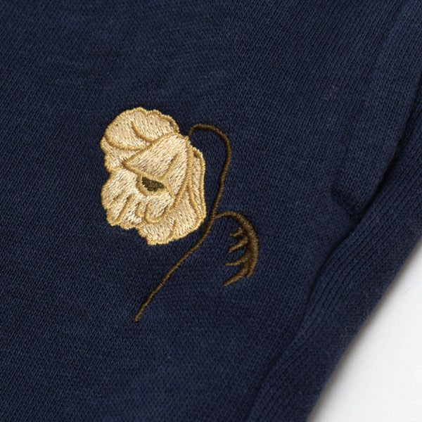 オーガニックコットン キッズ 裏起毛 スウェットパンツ Embroidery
