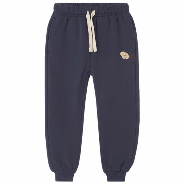 オーガニックコットン キッズ 裏起毛 スウェットパンツ Embroidery